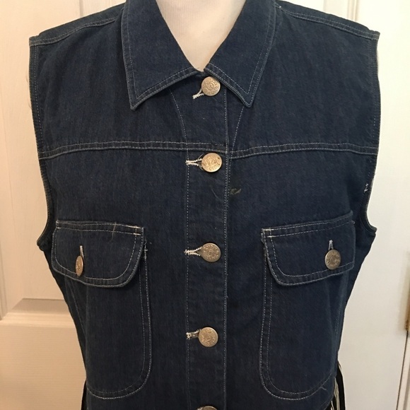 Streetwear dress  by Carole Little medium. Mixed media. Full button front. Boho - Picture 3 of 9